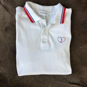 Maison Labiche Broken Heart Embroidered Paris Polo